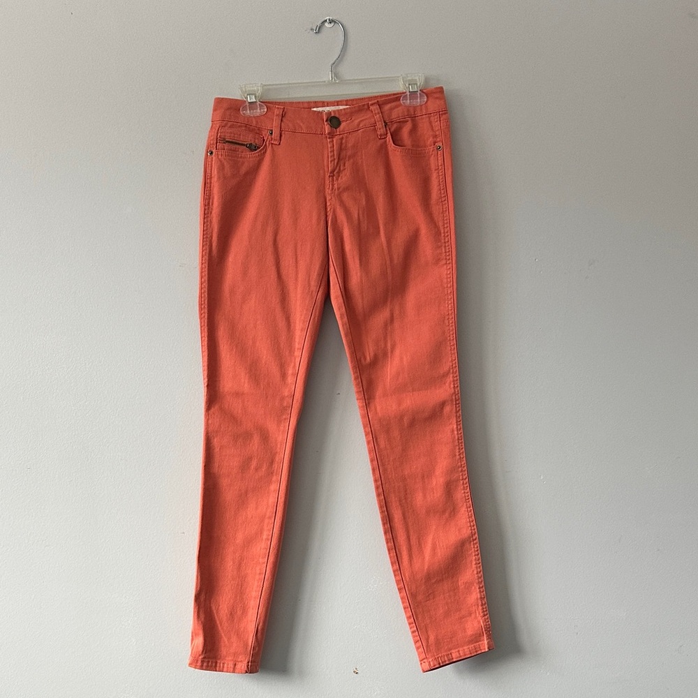 Forever 21 Orange Skinny Jeans